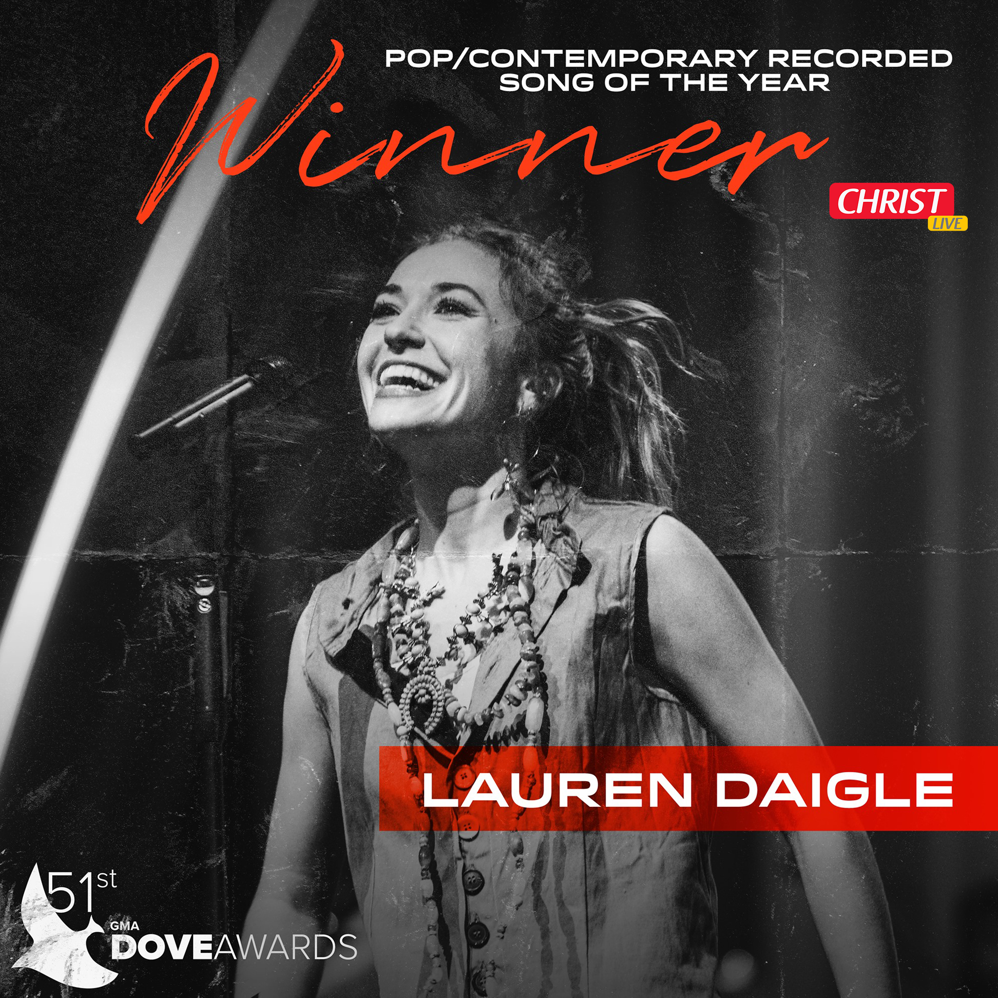 GMA Dove Awards : Lauren Daigle récompensée.